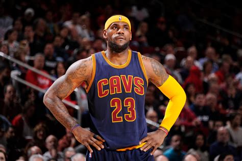 Lebron James wearing blue Cavs #23 jersey HD wallpaper | Wallpaper Flare