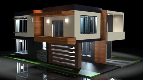 3d Modern House Model