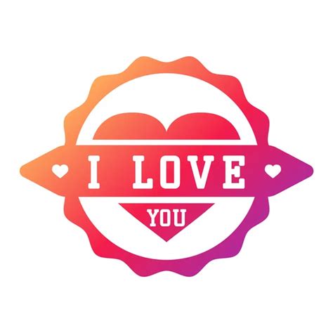 I love You vector logo badge — Stock Vector © VectorShow #120777272