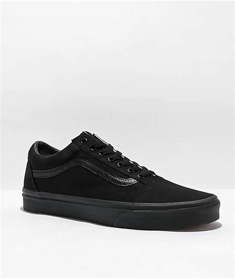 Vans Old Skool Mono Black Skate Shoes