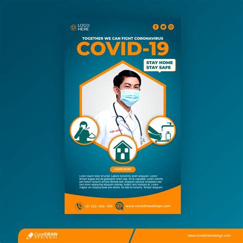 Download Coronavirus Poster Template Free Vector | CorelDraw Design (Download Free CDR, Vector ...