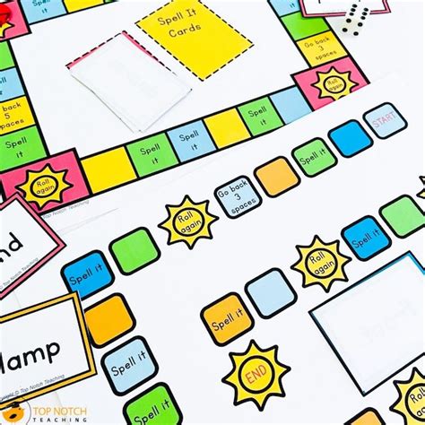 Spelling Board Games Printable - Printable Word Searches