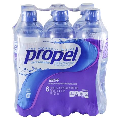 Propel Water Nutrition Label - Trovoadasonhos