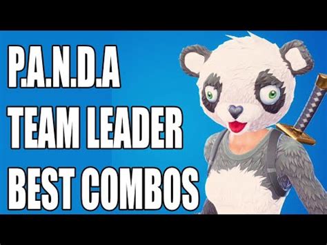 BEST COMBOS for PANDA TEAM LEADER Skin - Fortnite - YouTube