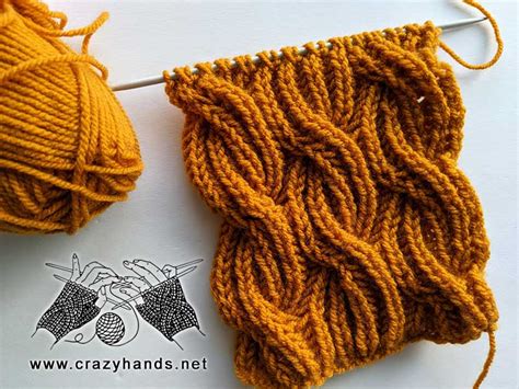 Cable Knit Scarf Free Pattern (Straight Needles) · Crazy Hands