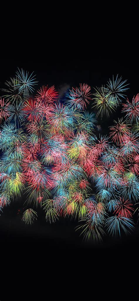 Firework art pastel night dark color iPhone X Wallpapers Free Download