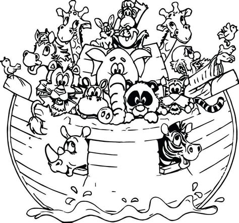 Printable Noah's Ark Coloring Page