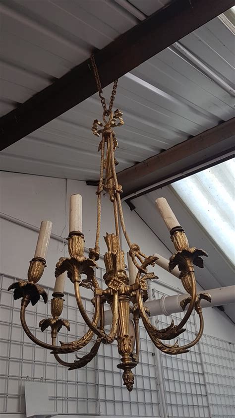 Antique Brass Chandelier 1 | ANTIQUES.CO.UK