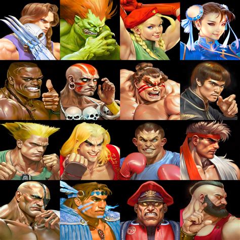 Street Fighter 2 Characters Names