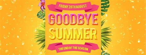 Goodbye Summer Party Flyer Template - Download Free Flyer Templates