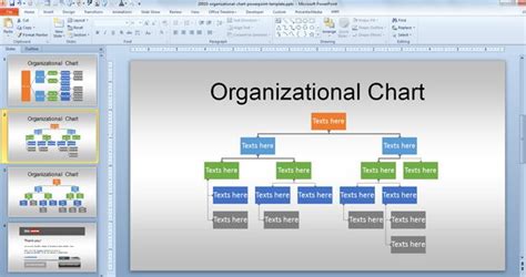 Free Org Chart PowerPoint Template