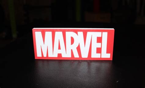 Marvel 3D Printed Comic Logo Art - Etsy