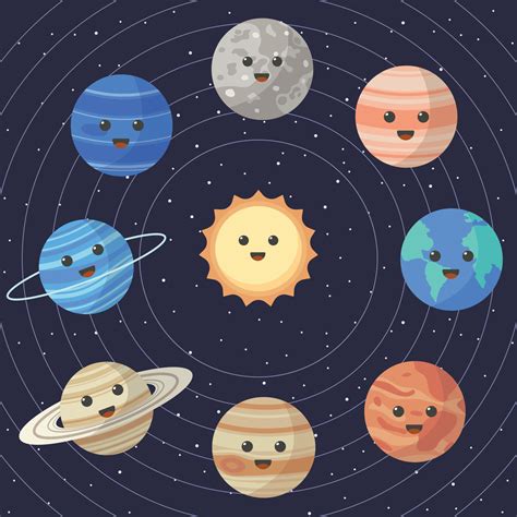 Cartoon Solar System Planets Solar System Planets Solar System Art | The Best Porn Website