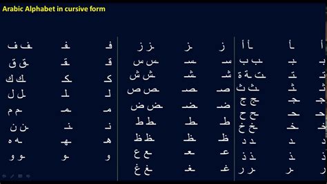 Arabic Cursive Handwriting