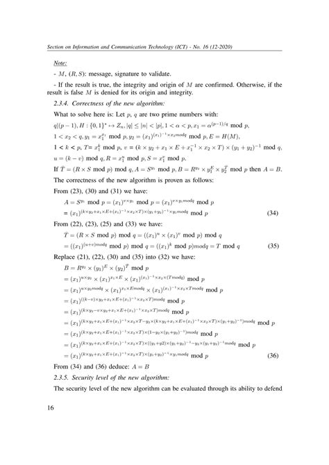 Constructing digital signature algorithms based on new key schemes