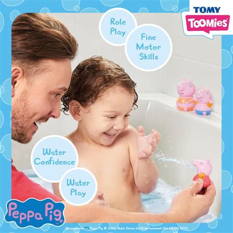 Peppa Pig Mummy Pig, Peppa & George Bath Squirters | Ocado