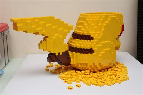 [MOC] LEGO Pikachu Sculpture (Life Size) - Special LEGO Themes - Eurobricks Forums