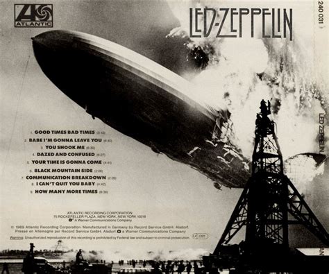 Classic Rock Covers Database: Led Zeppelin - Led Zeppelin I (1969)