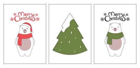 Cute Christmas Cards - 10 Free PDF Printables | Printablee