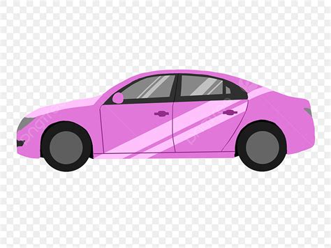 Purple Car White Transparent, Cartoon Purple Car Illustration, Purple Car, Vehicle, Black Tire ...