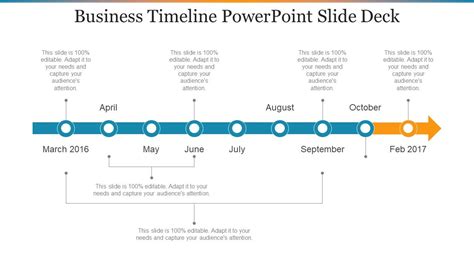 Business Timeline Powerpoint Slide Deck | PowerPoint Slide Presentation Sample | Slide PPT ...