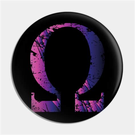 The mighty Omega Symbol, the grand closure - Omega Symbol - Pin | TeePublic