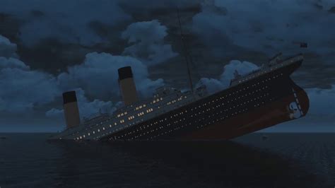 Sinking Titanic Animation