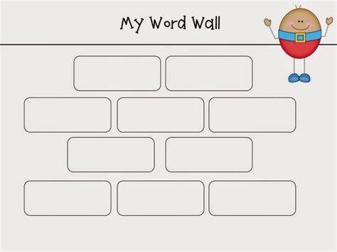 Blank Word Wall Template Free (6) - TEMPLATES EXAMPLE | TEMPLATES EXAMPLE | Word wall template ...