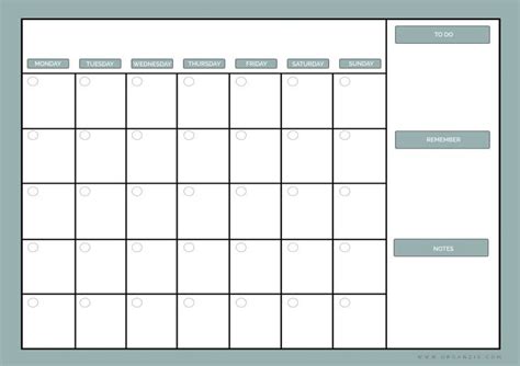 DIY Monthly planner, dry erase calendar + free printable | Kertas menulis, Desain kalender, Belajar