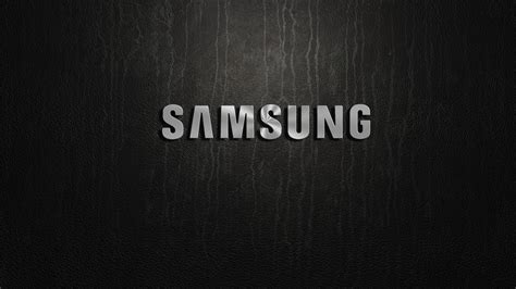 Samsung Logo Black Background Wallpaper