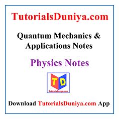 Quantum Mechanics Handwritten Notes pdf Bsc download 2023