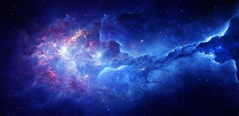 space, nebula, stars, universe, colorful, dark, blue HD Wallpaper