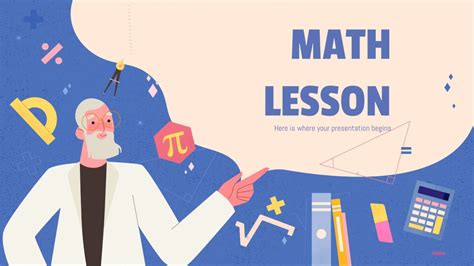 Lección de matemáticas | Plantilla Google Slides y Powerpoint