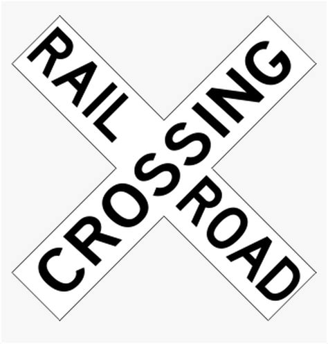 Railroad Crossing Sign Mutcd R15-1 - Railroad Crossing Sign Clip Art, HD Png Download - kindpng