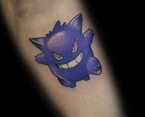 60 Gengar Tattoo Designs For Men - Pokemon Ink Ideas