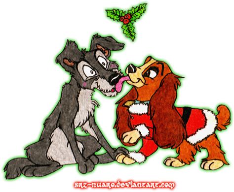 Christmas Doggies: Lady and the Tramp. by NUAR0 on DeviantArt