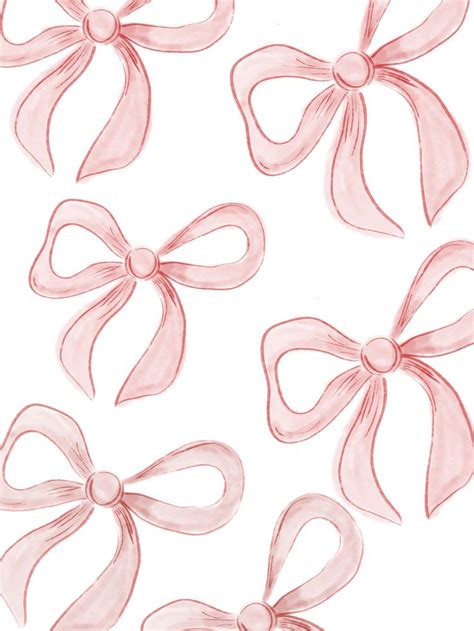 Coquette Bow Wallpaper in 2024 | Bow wallpaper, Cute bows, Pink wallpaper