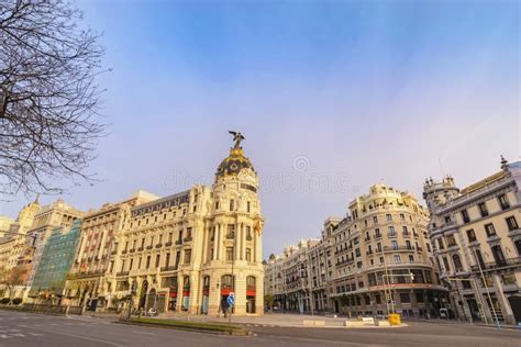 Madrid Spain Gran Via Shopping Street Stock Image - Image of gran, city: 164289961