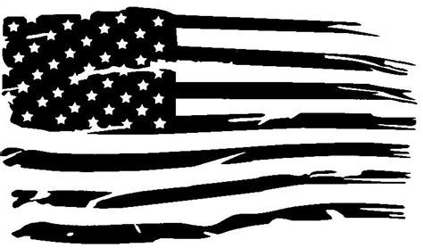 Tattered American Flag Svg File