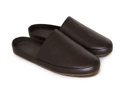 Brown Leather Mens Slippers | MULO shoes | Premium Italian Leather