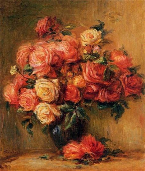 Bouquet of Roses, c.1890 - 1900 - Pierre-Auguste Renoir - WikiArt.org