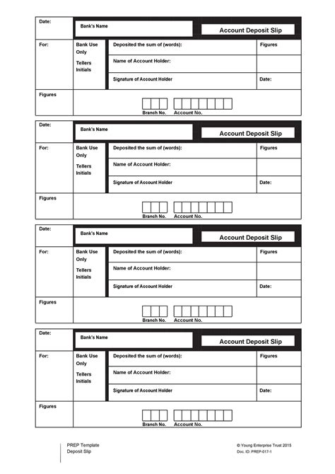 37 Bank Deposit Slip Templates & Examples ᐅ TemplateLab