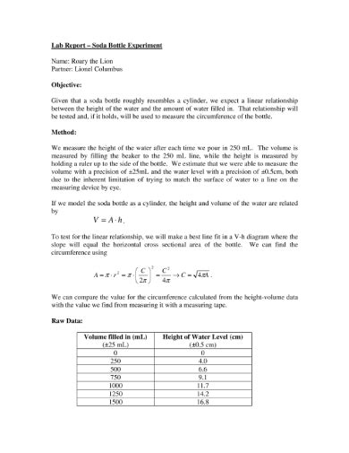 Physics Lab Report - 10+ Examples, Format, Pdf