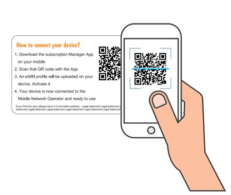 How to activate an eSIM-subscription with a QR code