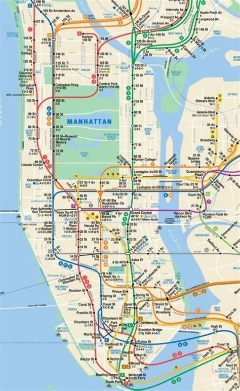 NYC Subway Map - FREE Manhattan Maps, Ride the Subway like a Pro!