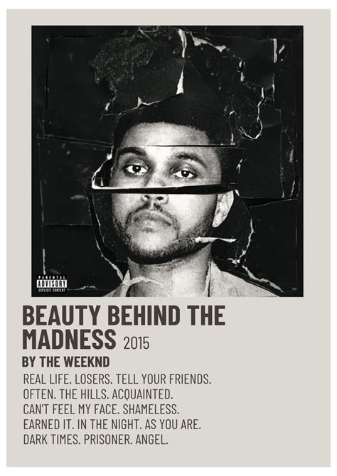 MINIMALIST MUSIC POSTER #the #weeknd #poster #wall #theweekndposterwall | Music poster, The ...