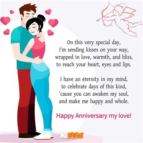 Cute Happy Anniversary Poems For Him or Her With Images | Insbright