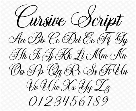 Cursive Letters Font, Hand Lettering Alphabet Fonts, Tattoo Lettering Fonts, Monogram Fonts ...