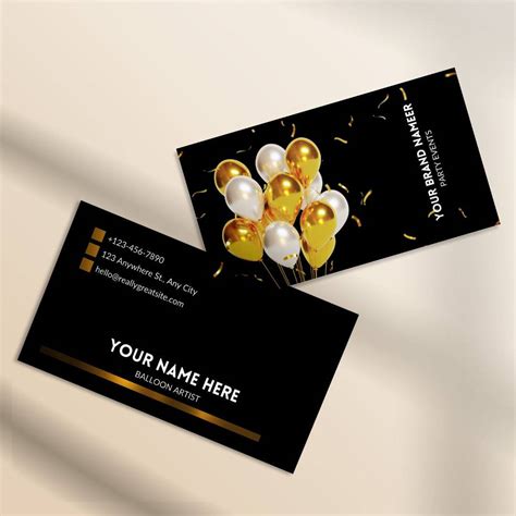 11 Business Card Templates Balloon Artist – Site Vee