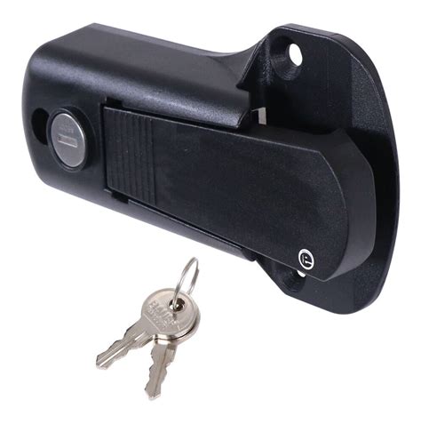 Bauer Products Locking Cam Latch for Cargo and Horse Trailers - Matte Black - AE Series Key ...